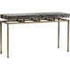 Toreno 52 X 16 inch Black / Antique Brass Console Table